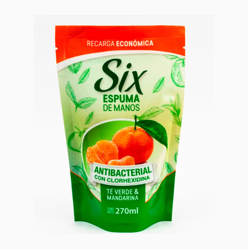 Recarga-económica-Espuma-de-Manos---TÉ-VERDE-Y-MANDARINA
